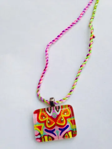 Coloree - Small Rectangle Glass Pendant Coloree - Small Rectangle Glass Pendant