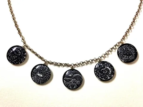 Chimera - Monochrome Circlets Necklace Chimera - Monochrome Circlets Necklace