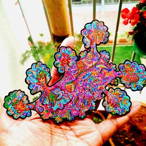 Shrubby - Handpainted Bookmark Shrubby - Handpainted Bookmark
