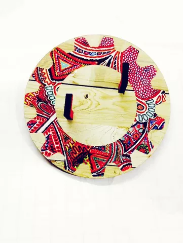 Key Holders - Gear Circle Wooden Base With Of what we are Artwork Frame Key Holders - Gear Circle Wooden Base With Of what we are Artwork Frame