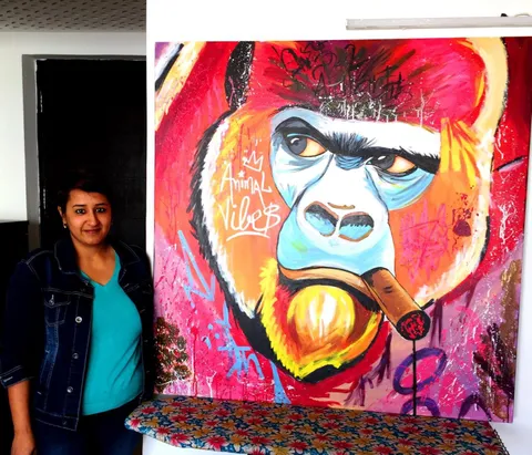 PSYCHEDELIC GORILLA WITH CIGAR PSYCHEDELIC GORILLA WITH CIGAR
