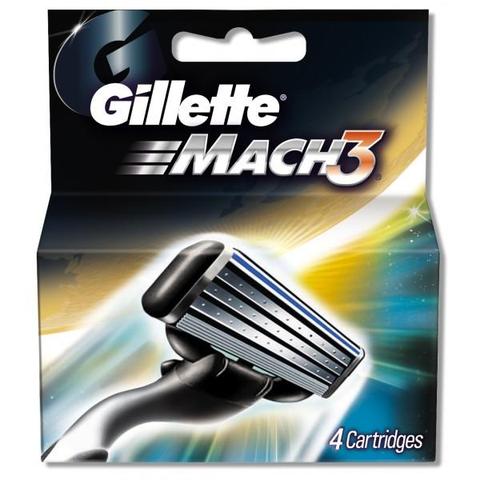 Gillette Mach 3 Cart 4 Pack Gillette Mach 3 Cart 4 Pack