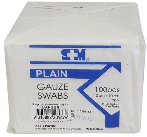 Gauze Swabs 10cmx10cm x100 Gauze Swabs 10cmx10cm x100