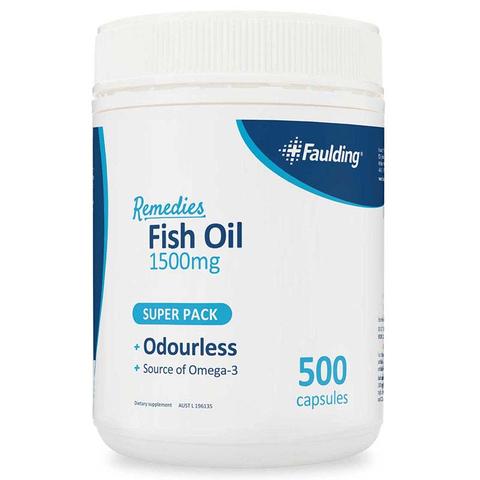Faulding Remedies Fish Oil 1500mg 500 Faulding Remedies Fish Oil 1500mg 500