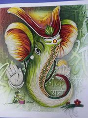 Quilled Ganesha E Quilled Ganesha E