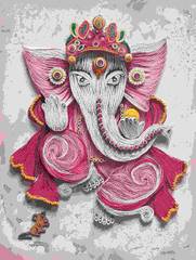 Quilled Ganesha L Quilled Ganesha L