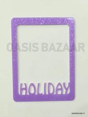 Acrylic Glitter Photo Frame Purple Acrylic Glitter Photo Frame Purple