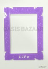 Acrylic Glitter Photo Frame Purple Acrylic Glitter Photo Frame Purple
