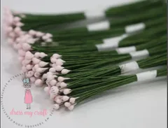 Round Shape Wire Pollen - Baby Pink Round Shape Wire Pollen - Baby Pink