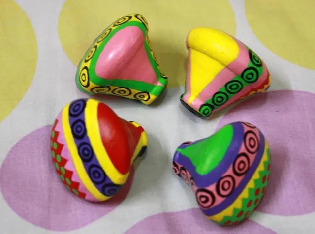 Char-Colors - Set of 4 Hand Painted Knobs/Pulls