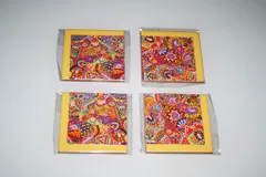 Sunshine - Set of 4 Yellow Ceramic Coasters