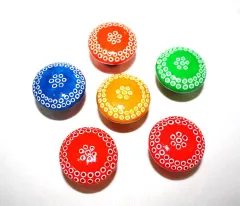 Brighten-Me-Up - Hand Painted Knobs - Set of 6