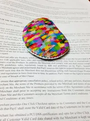 [SOLD] Artist's Palette Handpainted Reversible Paper Napkin Holders