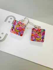 The All-Color Earrings - Simple Squares