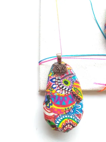 Psychedelic awesomeness handmade Pendant number 2