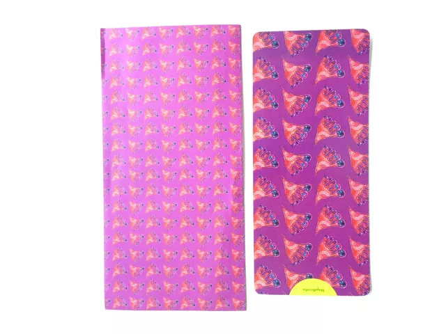 Lakshmi Padam Gift Envelopes and Card - purple