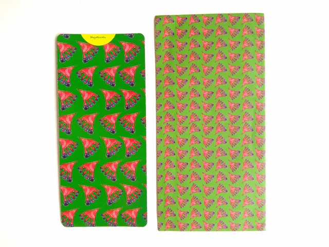Lakshmi Padam Gift Envelopes and Card - green