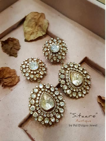 Sitaare Moissanite Antique Earings Sitaare Moissanite Antique Earings