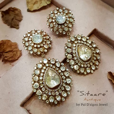 Sitaare Moissanite Antique Earings Sitaare Moissanite Antique Earings