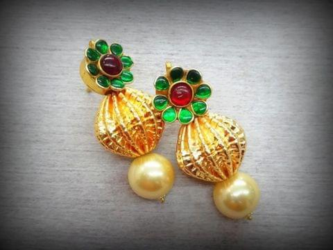 Flower dholki pearl tops Flower dholki pearl tops