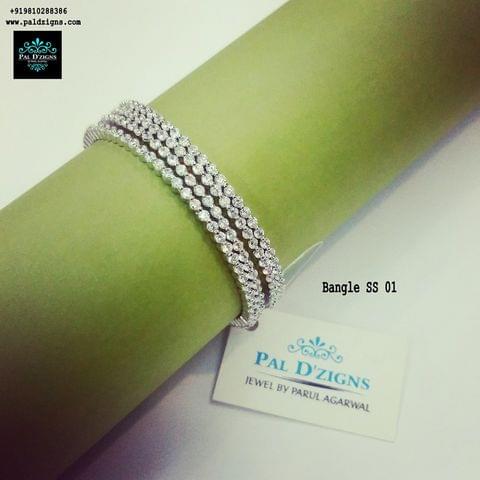 Diamond Bangles 01 (2-4") Diamond Bangles 01 (2-4")