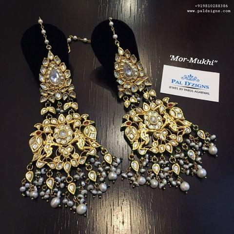 Mor-Mukhi Kundan Earings Mor-Mukhi Kundan Earings