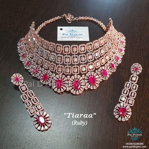 Ruby Tiaraa Diamond Bridal Set Ruby Tiaraa Diamond Bridal Set