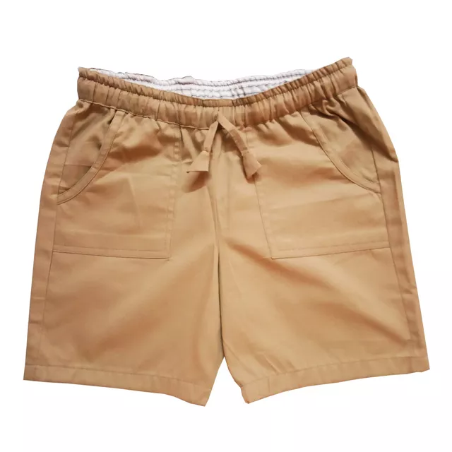 Khaki Cotton Summer Shorts
