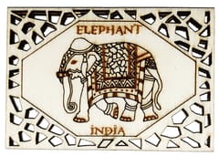 Wooden Fridge Magnet: Elephant (12375)