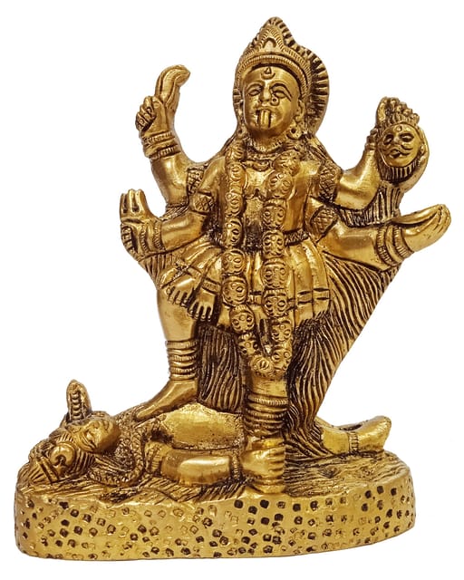 Brass Idol Durga (Kali, Parvati, or Adishakti): Rare Collectible Statue (12411)