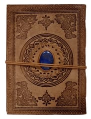Leather Journal 'Magic Stone': Vintage Design Diary Notebook (10155A)