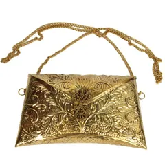 Brass sheet work clutch (purse08)