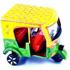 Miniature auto rickshaw "Green tuk tuk"