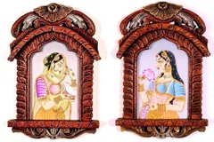 set of jharokha with bani thani painting set of jharokha with bani thani painting