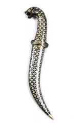 Patterned Koftgari decorative dagger (a94)