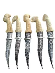 Carved bone hilted Decorative daggers (a90)