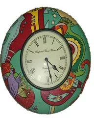 Painted wooden clock "Core Abstract" clock29
