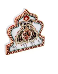Marble key hanger, Indian wall décor (10179)