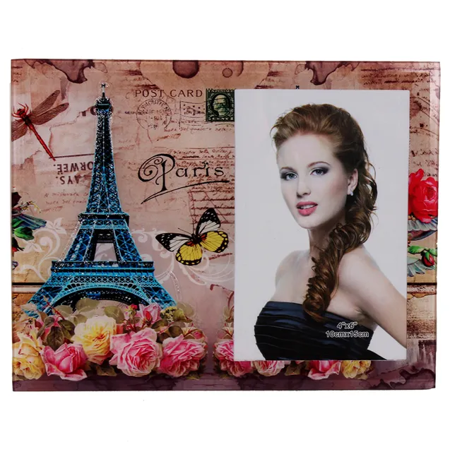 Tabletop Glass Photo frame: The French Dream 4X6 inch picture size, Souvenir from Paris (10243)