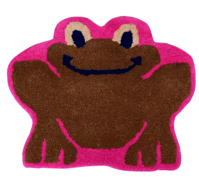 Door Mat Frog Toad Shape: Thick, Soft, Non-skid Floor Carpet Rug 10745