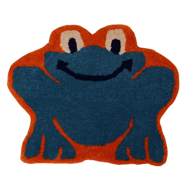 Door Mat Frog Toad Shape: Thick, Soft, Non-skid Floor Carpet Rug 10745a