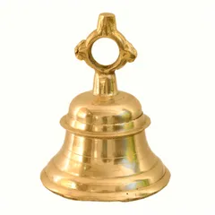 Hanging Bell: Solid Brass Metal 1100 Gram Heavy Bell With Deep Sound (11004)