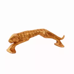 Brass Handle : Leaping Tiger Vintage Design Grips For Doors Dresser Cupboard Drawer, 7.5 inch (11053)