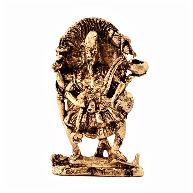 Rare Miniature Statue Hindu Goddess Mahakali: Unique Collectible Gift (11165)