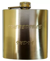 Stainless Steel Pocket Hip Flask: Wine/Whiskey Holder 210 ml (11665)
