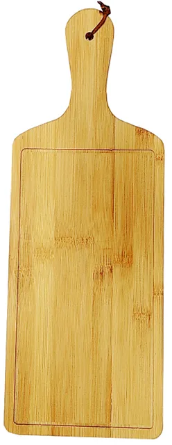 Wooden Pizza Platter: Peel Board or Long Serving Tray for Cheese/Nuts/Fruits (11715)