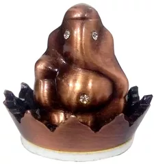 Metal Idol Ganesha on Lotus (11854)
