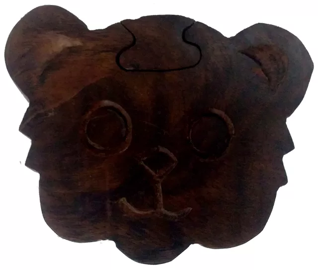 Magic Wooden Puzzle Box 'Cute Teddy': Handmade Mystery Keepsake Box Game Gift (11966)