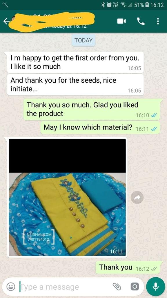 I am happy to get the first order from you.. I like it so much, And thank you for the seeds.. It's nice initiate.. - Reviewed on 04-Feb-2019