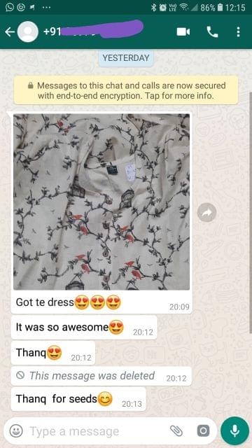 I got the dress... It was so awesome... Thank you... Thank you for the seeds. -Reviewed on 11-Jul-2019